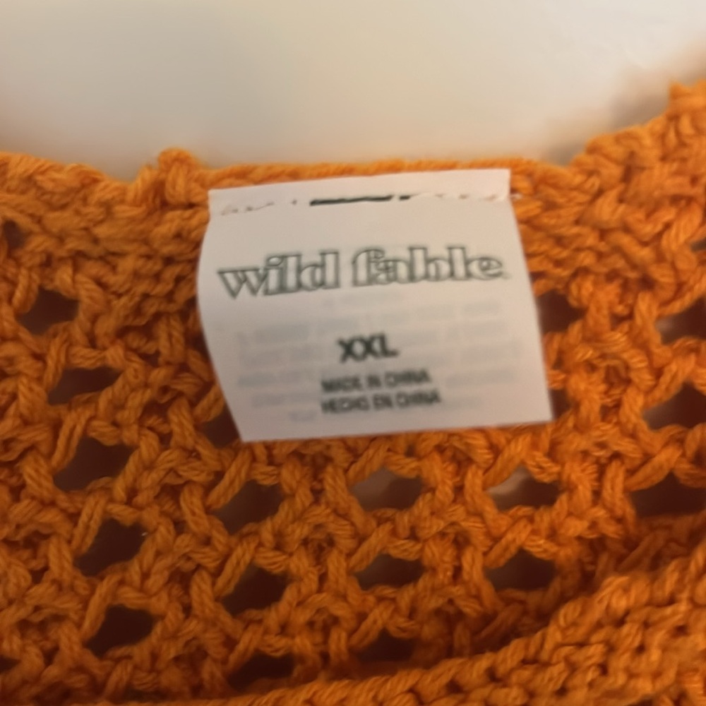 Orange and brown Wild Fable crochet tank top bundle - Picture 2 of 6